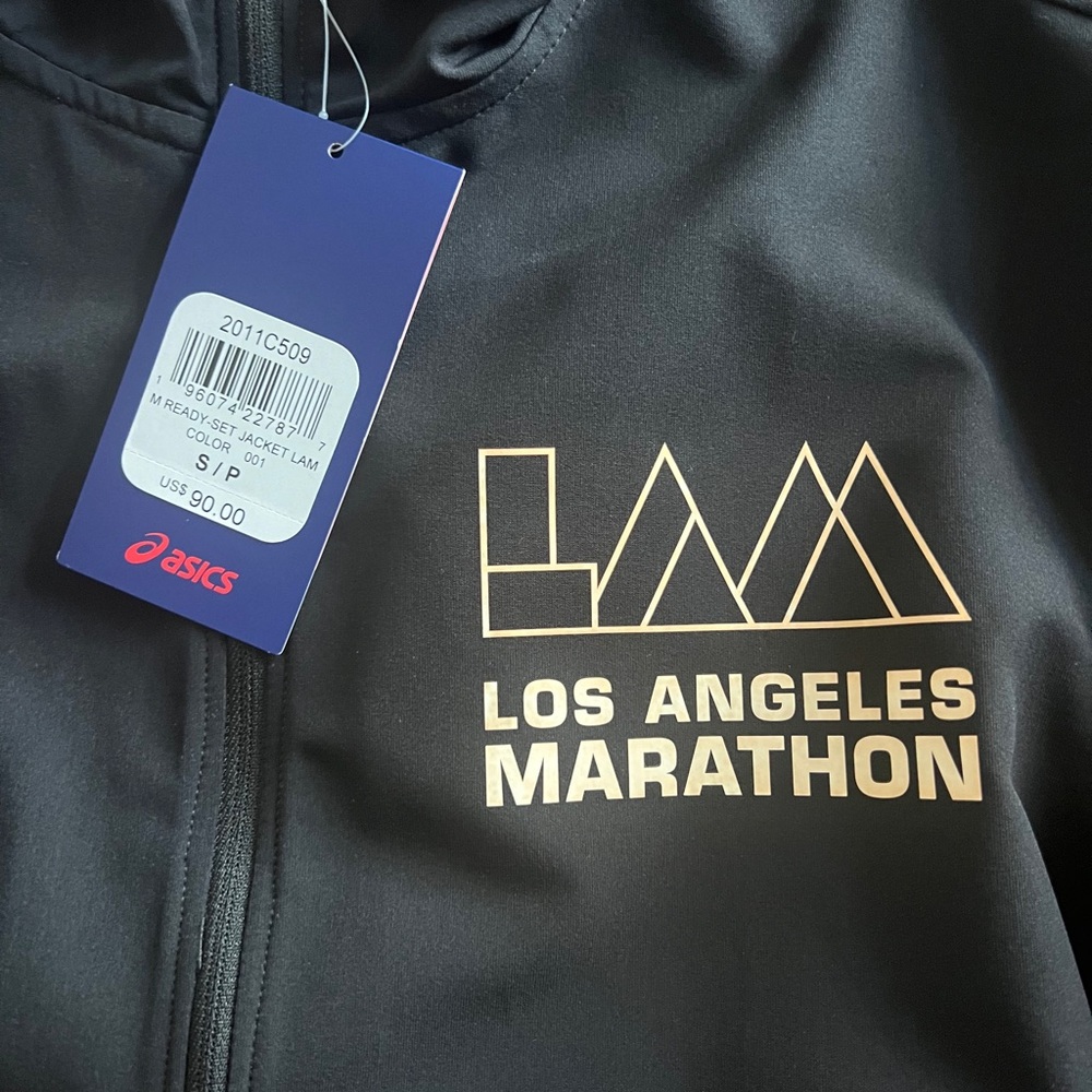 ASICS Black Los Angeles Marathon Running Jacket